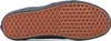 The underside of a black Vans shoe with a brown waffle-patterned sole. Voir les images du produit