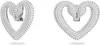 Swarovski Una Ohrclips Herz, Groß, Weiß, Rhodiniert 5626172 Produktbild-Vorschau 2