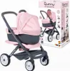 A doll stroller and its packaging are shown. Produktbild-Vorschau