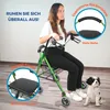 Clinicalfy Rollator pieghevole Deambulatore Freni a mano Anteprima dell’immagine prodotto 6