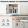 HOMCOM Aktenschrank abschließbar Büroschrank mit 2 Türen 2 Produktbild-Vorschau 4