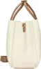 A cream-colored tote bag with tan straps and accents, shown against a white background. Náhled obrázku produktu