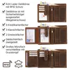 RFID Büffel Echt Leder Geldbörse Portemonnaie Herren mit Produktbild-Vorschau 4