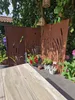 Sichtschutz Metal 4x - 160 x 50 cm - Edelrost - Rostoptik Produktbild-Vorschau 9