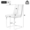 Flieks Freischwinger 4er Set, Esszimmerstühle mit Silberen Produktbild-Vorschau 3