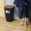 Odpadkový koš černý set 4x50 l pro třídění odpadu barevné Náhled obrázku produktu 3