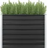 vidaXL Lit surélevé de jardin Anthracite 100 x 40 x 77 cm Voir les images du produit 7