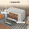 HOMCOM Mini Backofen 10 Liter 750W Kleiner Elektrobackofen, Produktbild-Vorschau 6
