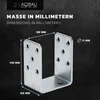 Aqbau, sada 6 kusov U-držiakov, priemer 90 mm, na Náhľad obrázku produktu 2