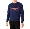 WRANGLER Herren, Sweatshirt FRAME LOGO CREW, XL, Blau, Produktbild-Vorschau 1