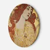 Leinwandbild rund Frau mit langem Haar – G. Klimt 40x40 Produktbild-Vorschau 1