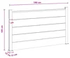 vidaXL zaunset 180 x 105 cm WPC und Aluminium Grau Produktbild-Vorschau 6