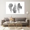 Bilder auf glas - Zeichnung Engel Flügel Federn - 120x80cm Produktbild-Vorschau 7