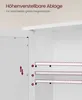 VASAGLE Spiegelschrank, Badschrank, 2 Spiegeltüren, offenes Produktbild-Vorschau 8