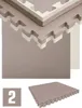 2 x 40 mm podložka na bojové umenia 90x90 cm béžová hnedá Náhľad obrázku produktu 1