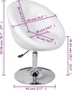 vidaXL Cocktailsessel Weiß Kunstleder Produktbild-Vorschau 7