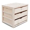 A wooden storage unit with three drawers. Produktbild-Vorschau