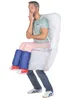 Divertente costume gonfiabile da bagno per adulti grigio - Anteprima dell’immagine prodotto 3