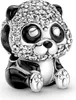 PANDORA MOMENTS Charm "Funkelnder süßer Panda" Silber Produktbild-Vorschau 4