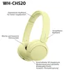 Sony WHCH520Y.CE7 Kopfhörer & Headset Kabellos Kopfband Produktbild-Vorschau 9