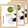 LUCA® Frames, RAW, 3er-set Bilderrahmen, Naturholz, 21x29,7 Produktbild-Vorschau 1