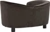 vidaXL Pohovka pro psy hnědá 69x49x40 cm plyšová Náhled obrázku produktu 4