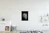 MuchoWow® Textilposter Löwe - Porträt - Schwarz - Weiß Produktbild-Vorschau 2
