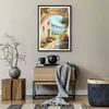 Gerahmtes Poster - Schwarzer Rahmen - Haus Santorini Blumen Produktbild-Vorschau 7