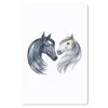 MuchoWow® Mauspad Mousepad Pferde - Aquarell - Grau - Produktbild-Vorschau 1