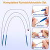 Auswechselbare Rundstricknadeln Set aus Aluminium – Produktbild-Vorschau 4