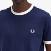 Fred Perry Taped Ringer Shirt Herren Anteprima dell’immagine prodotto 5