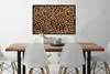 MuchoWow® Gerahmtes Poster Tiermuster - Leopard - Gold - Produktbild-Vorschau 2