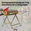 Grafner Sägebock mit Kettensägen-Halterung, bis 120 kg Produktbild-Vorschau 4