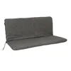 A dark gray bank cushion on a white background. Produktbild-Vorschau