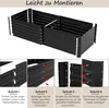 Łóżko ogrodowe TolleTour czarne 160x90x30cm stal ocynkowana Podgląd zdjęcia produktu 3