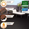 WPC Klickfliesen Terrassenfliesen Royal Anthrazit 60x30 cm Produktbild-Vorschau 6