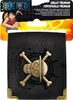 The image shows the packaging of a One Piece wallet, featuring the character Luffy and the iconic Jolly Roger. Produktbild-Vorschau
