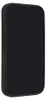 A black smartphone case is shown from a side angle against a black background. Produktbild-Vorschau