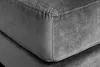 Design Hocker COZY VELVET 80cm grau Samt goldene Füße Produktbild-Vorschau 10