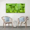 Triptychon auf leinwand natura grün 150x100 cm Feeby grün Produktbild-Vorschau 2