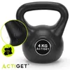 ACTIGET Kettlebell 4 kg Peso sferico in ABS per esercizi di Anteprima dell’immagine prodotto 4