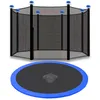 Trampolin Randabdeckung Blau + Sicherheitsnetz Schwarz Ø Produktbild-Vorschau 1