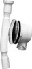A white plastic drain assembly for a shower tray. Produktbild-Vorschau