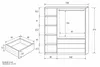 Sorento Kleiderschrank - Weiß, Lamellen Craft Gold - 150 x Produktbild-Vorschau 4