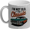 Vintage-Auto Glitzer-Kaffeebecher - I'M NOT OLD, I'M Produktbild-Vorschau 2