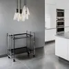DON HIERRO - Servierwagen, klappbar, 2 Böden, Schwarzem Produktbild-Vorschau 2