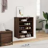 vidaXL Szafka na buty brązowy dąb 60x35x70 cm materiał Podgląd zdjęcia produktu 11