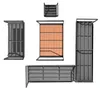 home24 Loungegruppe - 5-teilig - Stahl / Webstoff - Grau Produktbild-Vorschau 9