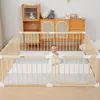Holz Laufstall Baby 120×160 cm & Luxe Spielmatte (4 cm) – Produktbild-Vorschau 2