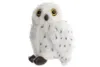 Uni-Toys - Schnee-Eule - 19 cm (Höhe) - Plüsch-Vogel - Produktbild-Vorschau 1